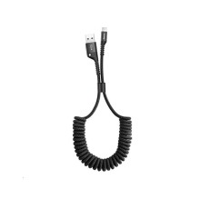 Кабель Baseus Fish eye Spring Data Cable Lightning 1m Black