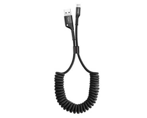 Кабель Baseus Fish eye Spring Data Cable Lightning 1m Black (CALSR-01) Кабель Baseus Fish eye Spring Data Cable Lightning 1m Black (CALSR-01)