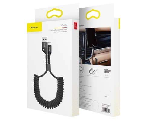 Кабель Baseus Fish eye Spring Data Cable Lightning 1m Black (CALSR-01) Кабель Baseus Fish eye Spring Data Cable Lightning 1m Black (CALSR-01)