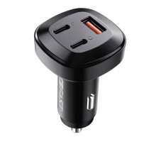 Автомобільний зарядний пристрій ACEFAST B3 66W(USB-C+USB-C+USB-A) three-port metal car charger (AFB3B) 