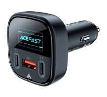 Автомобільний зарядний пристрій ACEFAST B5 101W (2C+A) metal car charger with OLED smart display (AFB5B) 