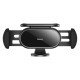 Автотримач для телефона Baseus Steel Cannon pro Solar Electric Car Mount Black (SUGP010001)