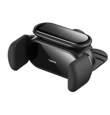 Автотримач для телефона Baseus Steel Cannon pro Solar Electric Car Mount Black (SUGP010001)