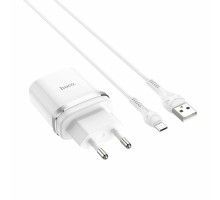 Мережевий зарядний пристрій HOCO C12Q Smart QC3.0 charger set(Micro) 18W White (6931474716286) 