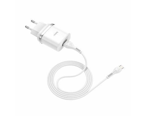 Мережевий зарядний пристрій HOCO C12Q Smart QC3.0 charger set(Micro) 18W White (6931474716286) Мережевий зарядний пристрій HOCO C12Q Smart QC3.0 charger set(Micro) 18W White (6931474716286)
