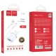 Мережевий зарядний пристрій HOCO C12Q Smart QC3.0 charger set(Type-C) 18W White (6931474716309)