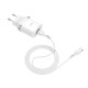 Мережевий зарядний пристрій HOCO C12Q Smart QC3.0 charger set(Type-C) 18W White (6931474716309)