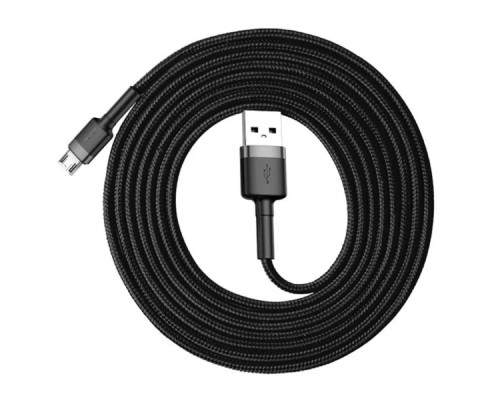 Кабель Baseus Cafule Cable USB For Micro 2.4A 1m Gray+Black (CAMKLF-BG1) Кабель Baseus Cafule Cable USB For Micro 2.4A 1m Gray+Black (CAMKLF-BG1)