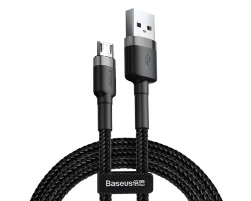 Кабель Baseus Cafule Cable USB For Micro 2.4A 1m Gray+Black (CAMKLF-BG1) Кабель Baseus Cafule Cable USB For Micro 2.4A 1m Gray+Black (CAMKLF-BG1)