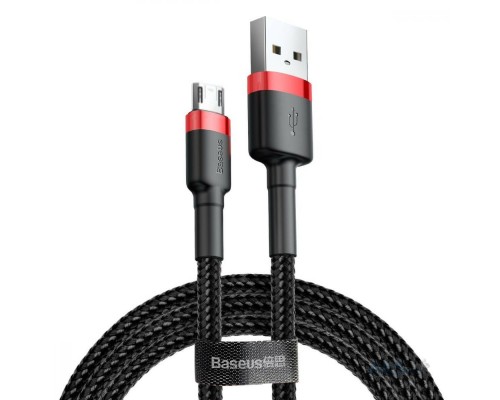 Кабель Baseus Cafule Cable USB For Micro 1.5A 2m Red+Black (CAMKLF-C91) Кабель Baseus Cafule Cable USB For Micro 1.5A 2m Red+Black (CAMKLF-C91)