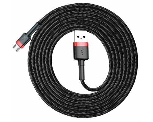 Кабель Baseus Cafule Cable USB For Micro 1.5A 2m Red+Black (CAMKLF-C91) Кабель Baseus Cafule Cable USB For Micro 1.5A 2m Red+Black (CAMKLF-C91)