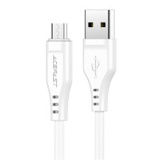 Кабель ACEFAST C3-09 USB to Micro 2,4A, 1.2m, TPE, TPE connectors, White (6974316280897)