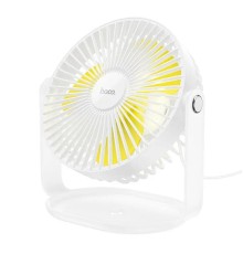 Вентилятор HOCO F14 multifunctional powerful desktop fan White (6931474797544)