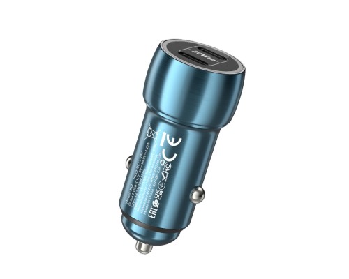 Автомобільний зарядний пристрій HOCO Z48 Tough 40W dual port(2C) car charger Sapphire Blue (6931474795007) Автомобільний зарядний пристрій HOCO Z48 Tough 40W dual port(2C) car charger Sapphire Blue (6931474795007)