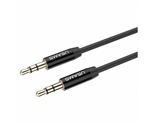 Аудіо-кабель Usams YP-01 Aux Audio Cable 1m Black (YP101) 
