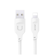 Кабель Usams US-SJ565 Lightning 2.4A Charging &amp; Data Cable Lithe Series 1.2m White (SJ565USB02)