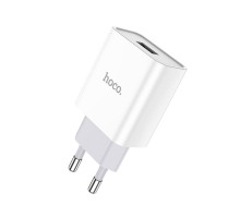 Мережевий зарядний пристрій HOCO C81A Asombroso single port charger White (6931474727930) 