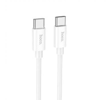 Кабель HOCO X87 Magic silicone 60W PD charging data cable for Type-C to Type-C White (6931474783264) 