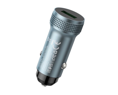 Автомобільний зарядний пристрій HOCO Z49A Level single port QC3.0 18W Metal Gray (6931474795694) Автомобільний зарядний пристрій HOCO Z49A Level single port QC3.0 18W Metal Gray (6931474795694)