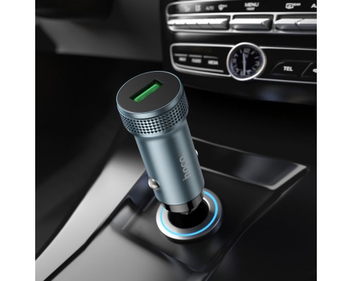 Автомобільний зарядний пристрій HOCO Z49A Level single port QC3.0 18W Metal Gray (6931474795694) Автомобільний зарядний пристрій HOCO Z49A Level single port QC3.0 18W Metal Gray (6931474795694)