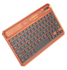 Клавіатура HOCO S55 Transparent Discovery edition wireless BT keyboard Citrus Color (6931474778895)