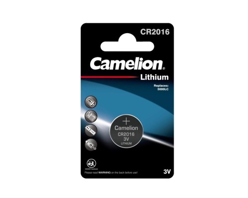 Батарейка CAMELION CR2016 Lithium Button cell BP1 1шт (C-13001016) (4260033152787) 