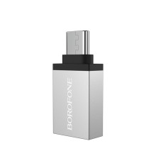 Адаптер BOROFONE BV3 adapter USB-A to USB-C aka Type-C converter, OTG support, USB 3.0 (6957531090328)