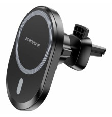 Тримач для мобiльного з БЗП BOROFONE BH201 magnetic wireless fast charging car holder (BH201)