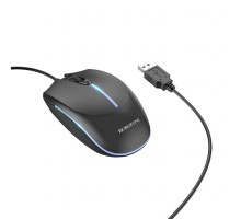 Миша BOROFONE BG10 Soaring game luminous wired mouse Black (BG10B) 