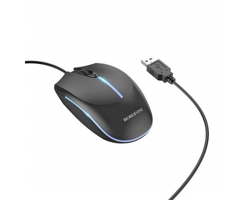 Миша BOROFONE BG10 Soaring game luminous wired mouse Black (BG10B) Миша BOROFONE BG10 Soaring game luminous wired mouse Black (BG10B)