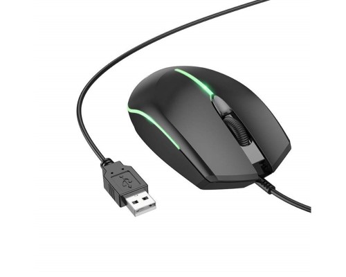 Миша BOROFONE BG10 Soaring game luminous wired mouse Black (BG10B) Миша BOROFONE BG10 Soaring game luminous wired mouse Black (BG10B)