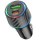 Автомобільний зарядний пристрій BOROFONE BZ21 Brilliant 48W dual port PD30W+QC3.0 car charger Black (BZ21B)