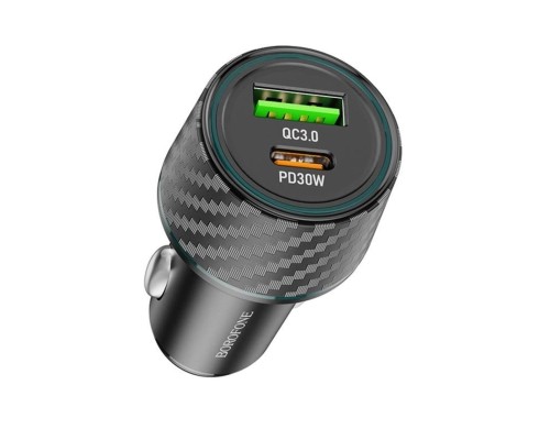 Автомобільний зарядний пристрій BOROFONE BZ21 Brilliant 48W dual port PD30W+QC3.0 car charger Black (BZ21B) Автомобільний зарядний пристрій BOROFONE BZ21 Brilliant 48W dual port PD30W+QC3.0 car charger Black (BZ21B)