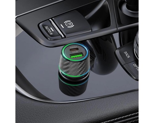 Автомобільний зарядний пристрій BOROFONE BZ21 Brilliant 48W dual port PD30W+QC3.0 car charger Black (BZ21B) Автомобільний зарядний пристрій BOROFONE BZ21 Brilliant 48W dual port PD30W+QC3.0 car charger Black (BZ21B)