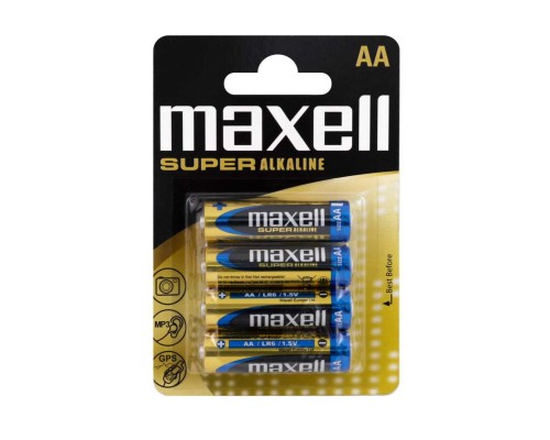 Батарейка MAXELL LR-6 SUPER 4PK BLIST 4шт (M-774409.04.EU) (4902580163693) 