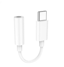 Кабель-перехiдник HOCO LS35 Type-C to 3.5mm digital audio converter White (6931474790767)