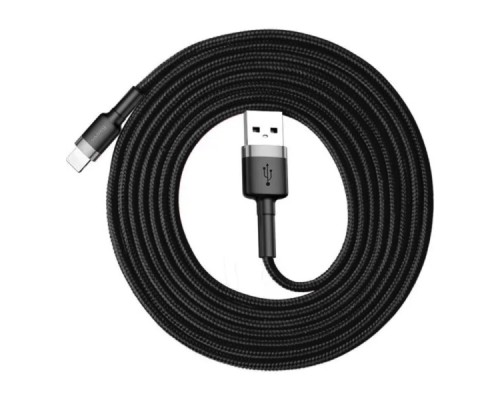 Кабель Baseus Cafule Cable USB For Lightning 1.5A 2m Gray+Black (CALKLF-CG1) Кабель Baseus Cafule Cable USB For Lightning 1.5A 2m Gray+Black (CALKLF-CG1)