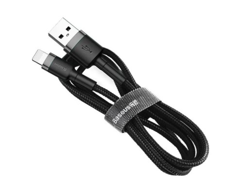 Кабель Baseus Cafule Cable USB For Lightning 1.5A 2m Gray+Black (CALKLF-CG1) Кабель Baseus Cafule Cable USB For Lightning 1.5A 2m Gray+Black (CALKLF-CG1)