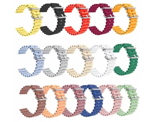 Ремінець для годинника Universal Ocean 22mm 14.Blue (Ocean22-14.Blue) Ремінець для годинника Universal Ocean 22mm 14.Blue (Ocean22-14.Blue)