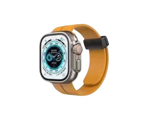 Ремінець для годинника Apple Watch Magnetic 42/44/45/49mm Yellow (Magnetic42-Yellow) 
