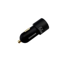 Автомобільний зарядний пристрій Essager City Dual Type-C + USB-A Car Charger 60W  black (ECC2C1A-FF01) (ECC2C1A-FF01) 