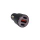 Автомобільний зарядний пристрій Essager City Dual Type-C + USB-A Car Charger 60W black (ECC2C1A-FF01) (ECC2C1A-FF01)