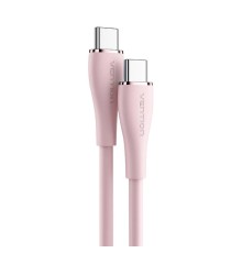 Кабель Vention USB 2.0 C Male to C Male 5A Cable 1.5M Pink Silicone Type (TAWPG) (TAWPG)