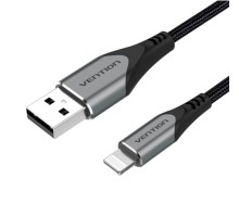 Кабель Vention USB 2.0 A to Lightning Cable 1M Gray Aluminum Alloy Type (LABHF) (LABHF) 
