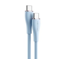 Кабель Vention USB 2.0 C Male to C Male 5A Cable 1.5M Light Blue Silicone Type (TAWSG) (TAWSG) 