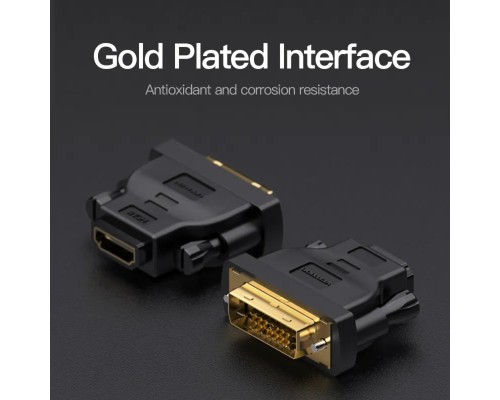 Адаптер Vention DVI(24+1) Male to HDMI Female Adapter Black (ECDB0) (ECDB0) Адаптер Vention DVI(24+1) Male to HDMI Female Adapter Black (ECDB0) (ECDB0)