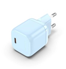 Мережевий зарядний пристрій Vention 1-port USB-C GaN Charger(30W) EU-Plug Blue (FAKL0-EU) (FAKL0-EU)