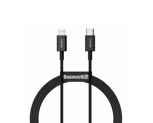 Кабель Baseus Superior Series Type-C to IP PD 20W 1m Black (CATLYS-A01) Кабель Baseus Superior Series Type-C to IP PD 20W 1m Black (CATLYS-A01)