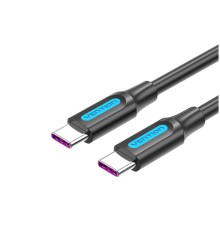 Кабель Vention USB 2.0 C Male to C Male 5A Cable 1M Black PVC Type (COTBF) (COTBF)