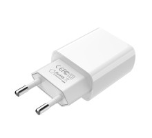 Мережевий зарядний пристрій BOROFONE BA20A Sharp single port charger White (BA20AW) 